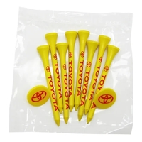 Golf tee poly packet with eight tees and two markers.... from ASI 93520...