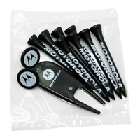 Golf tee poly packet with eight tees and two markers and... from ASI 93520...