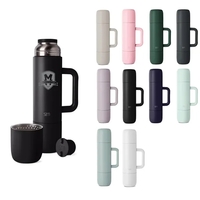 Double Wall Vacuum Insulated,Leakproof,Two Mugs,12oz mugs are double-walled...