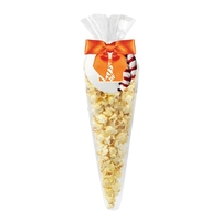 Baseball Cone Bags filled with Butter Popcorn... from ASI 71685 Midnite Snax®