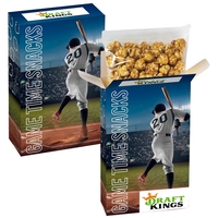 Baseball Concession Snack Popcorn Box - Caramel Popcorn
