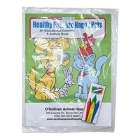 Healthy Pets fun pack with 16 page coloring book, 4 pack... from ASI 98360...