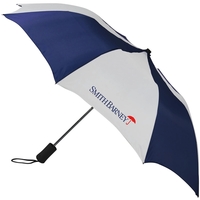 The Count folding umbrella, automatic open, upscale black nickel plated...