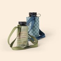 Stay hydrated and hands-free, easily carry a 32oz water bottle anywhere......