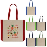 Side Color 6oz Cotton Tote Bag