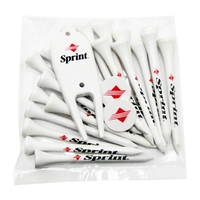 Golf tee poly packet with twenty tees, two markers and one... from ASI 93520...