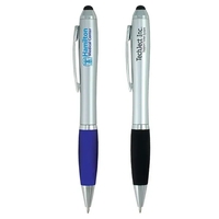 5 3/8" x 1/2" ABS plastic twist-action pen with textured grip... from ASI...