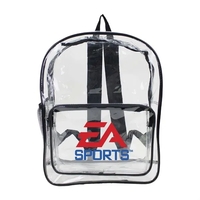 Heavy duty 17" clear backpack featuring a clear main zippered pocket,... from...