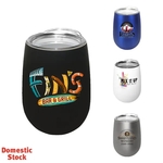 Halcyon® 12 oz. Stainless Steel Wine Glass with Lid, Full C