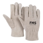 Premium Suede Leather Gloves with Elastic Top