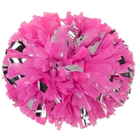 Stock Plastic Pom with Metallic Silver Flash added for extra sparkle.... from...