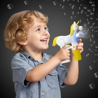 LED Unicorn Bubble Gun