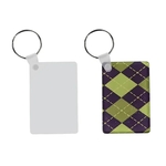 Rectangle Shape MDF Keychain