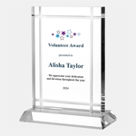 Color Imprinted Classic Clear Deco Award