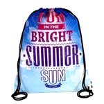 13" W x 16" H Full Color Import 210D RPET Drawstring Cinch P
