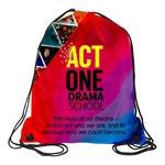 15" W x 18" H Full Color Import 210D RPET Drawstring Cinch P