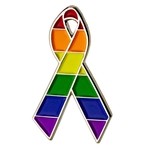 Lapel Pin, Rainbow Pride Ribbon