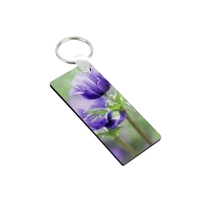 Rectangle Design MDF Keychain