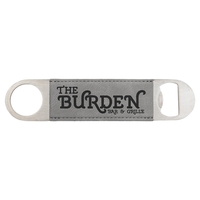 Gray Leatherette Bottle Opener
