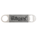 Gray Leatherette Bottle Opener