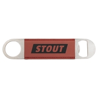 1 1/2" x 7" x 1/8" stainless steel and rose leatherette... from ASI 74601 Calico