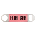 Pink Leatherette Bottle Opener
