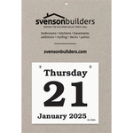 Foil Stamped Daily Date Calendar - Large Datepad