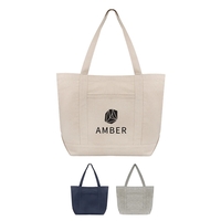 7" x 21" x 14" recycled cotton canvas tote bag with... from ASI 61125 Hit...