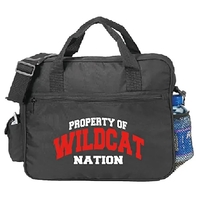 Two-tone classic portfolio that features a zippered main compartment and...