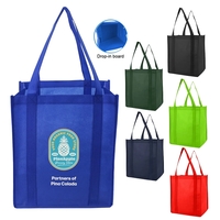 13" x 15" x 8" non-woven polypropylene tote bag with drop... from ASI 37980...