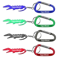 Alligator shape key chain with bottle opener and carabineer.... from ASI...