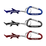 Plane / aircraft shape bottle opener keychain