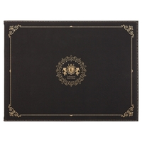 Black/Gold Leatherette Certificate Holder