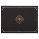 Black/Gold Leatherette Certificate Holder