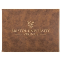 9" x 12" durable certificate holder made of rustic brown leatherette... from...