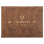 Leatherette Rustic/Gold Certificate Holder