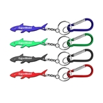 Shark shape keychain with carabiner