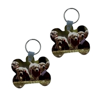 Bone Shaped Sublimation MDF Keychain
