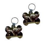 Bone Shaped Sublimation MDF Keychain
