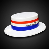 Patriotic skimmer hat made of PVC material.... from ASI 42016 Brighter...