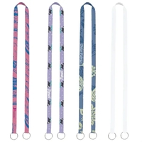 1/2" Sublimated Dual-Sided Lanyard with Double Clips