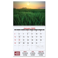 12 month wall calendar featuring photos of agriculture.... from ASI 50873...