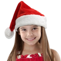 Plush Santa Claus hat for children... from ASI 42016 Brighter Promotions Inc