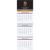 Three Months at a Glance Calendars 10.75" x 33.75"