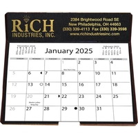 6 1/4" x 6 3/8" die cut easel back 13-month calendar... from ASI 50873...
