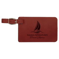 Rose Leatherette Luggage Tag