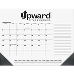 Black Calendar Desk Pad