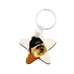 Star Shaped Sublimation MDF Keychain
