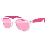 2-Tone Retro Sunglasses w/ 1-color imprints