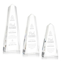 The freestanding Optical Crystal Geneva Award is an obelisk that features......